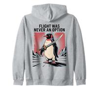 Pingouin Sarcastique Mignon avec épée vol n'a jamais été Une Option Sweat à Capuche