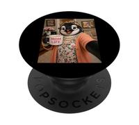 Pingouin Selfie Meme Humour Maman Mignon Amour Appréciation PopSockets PopGrip Adhésif