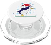 Pingouin Ski à Noël PopSockets PopGrip pour MagSafe