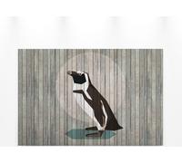 Pingouin Toile Gris Noir Blanc 90x60 DD120429 Toile sur cimaise