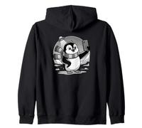 Pingouin UFO Selfie Funny Penguin Lover Sweat à Capuche