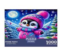 pingouin1000 Pièces PuzzlePièces Animaux Pingouin pour Adultes Moderne Jeu Premium avec Défis Décorationde La Maison 38x26cm/1000pcs