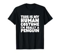 Pingouins C'est Mon Costume Humain Je suis Vraiment Un Pingouin T-Shirt