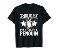 Pingouins C'est Mon Costume Humain Je suis Vraiment Un Pingouin T-Shirt