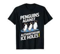 Pingouins contre les trous de glace autoritaires, protestation tarifaire T-Shirt