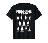 Pingouins du Monde - Adorables Animaux - pour Hommes, Femmes, Enfants et Jeunes T-Shirt