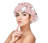 Pingouins Étoiles Oiseau de mer,Bonnet de nuit en satin pour adulte - Bonnet de nuit élastique pour femme, couvre-cheveux de nuit