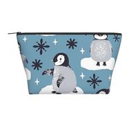 Pingouins Mignons et Flocons de Neige, Trousse de Toilette Trousse de Maquillage Sac à cosmétiques Trousse de Toilette de Voyage Portable