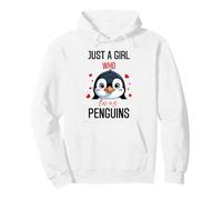 Pingouins pour Filles Just A Girl Who Loves Penguins Sweat à Capuche