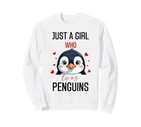 Pingouins pour Filles Just A Girl Who Loves Penguins Sweatshirt