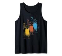Pingouins rétro Rock on Rock and Roll Funny Penguins Débardeur