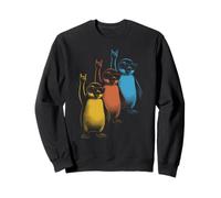 Pingouins rétro Rock on Rock and Roll Funny Penguins Sweatshirt