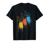 Pingouins rétro Rock on Rock and Roll Funny Penguins T-Shirt