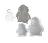 Pingouins uniques en silicone robuste pour la création et la création de savons, décoration de la maison et cadeaux pour usage quotidien