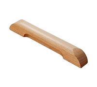 pingping1991 Poignée De Meubles en Bois,Hêtre Bouton de Portes Poignée De Meubles Tiroir de Poignée Porte, pour Placards pour Portes Darmoire de Cuisine,Avec Vis,1 Pièce(Size:Hole distance 128mm)