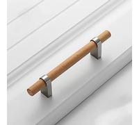 pingping1991 Poignée De Meubles En Bois, Poignées de Tiroir Bouton de Porte de Placard Poignées en Barres en T Boutons de portes pour Placards Tiroir Armoire,1 Pièce(Color:A,Size:Hole Space 96mm)