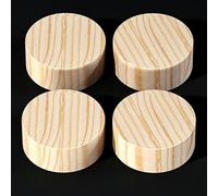 pingping1991 Rehausseurs De Bureau,4 Pièces Élévateur De Lit Pied de Lit en Bois Bed Riser protecteurs de Sol Rehausseur de Table,pour Cabinet Bureau Canapé Table Basse TV