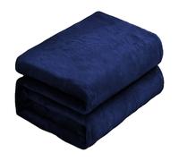 PINGSANL Couverture Douillette 145 x 170 cm Moelleux Plaid Doux Couverture Chaude pour Toutes Les Saisons, Bleu Marine