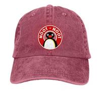Pingu Noot Noot Rouge Magnet Hommes Couleur Pure Chapeaux De Baseball Pingu Le Pengouin Soleil Visor Casquettes Casquette À Pointe