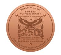 Pingxkwon en cuivre pour Bain d'oiseaux 0,5 Mm avec Support À Trois Points | Nettoyant pour bain d'oiseaux sans danger Jardin Extérieur Bassin Terrasse Fontaine