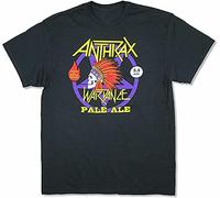 pingXU1973 Anthrax War Dance Pale Ale Tour Black T Shirt New Black Black T-Shirts à Manches Courtes(Medium)