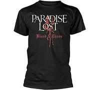 pingXU1973 Paradise Lost Blood and Chaos Man Shirt T-Shirts à Manches Courtes(XX-Large)
