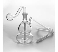 PINGZHI Mini Bong Tuyau en Verre Tuyau de Fissure Tuyau d'huile Dab Rig Tuyau en Verre brûleur à mazout Dab Bong Huile Bong Bong Petit