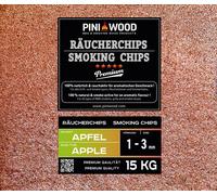 PINI 15 Kg de chips de fumage pomme 1-3 mm Smoking Chips copeaux de fumage