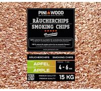 PINI 15 Kg de chips de fumage pomme 4-6 mm Smoking Chips copeaux de fumage