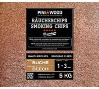 PINI 5 kg de chips de fumage en hêtre 4-6 mm Smoking Chips copeaux de fumage 18 litres