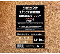 PINI 5 kg de copeaux de fumage en hêtre 0,3-1 mm - 18 l