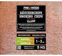 PINI 5 kg de copeaux de fumage pomme 1-3 mm Smoking Chips copeaux de fumage 18 litres