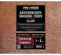 PINI 800 g de chips de fumage cerise 1-3 mm Smoking Chips copeaux de fumage