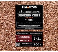 PINI 800 g de chips de fumage cerise 4-6 mm Smoking Chips copeaux de fumage