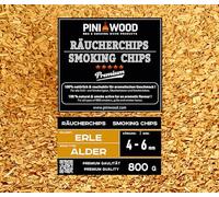PINI 800 g de copeaux de fumage aulne sans écorce 4-6 mm Copeaux de fumage