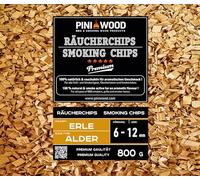 PINI 800 g de copeaux de fumage aulne sans écorce 6-12 mm Copeaux de fumage