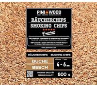PINI 800 g de copeaux de fumage en hêtre 4-6 mm Copeaux de fumage