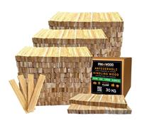 PINI bois de chauffage allume-feu en bois de chêne 30 kg de bois d'allumage pour cheminée barbecue feu de camp coupe de feu