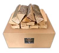 PINI Bois de chauffage en hêtre, prêt à l'emploi, 20 kg, environ 25 cm, pour cheminée, barbecue, brasero, four à pizza, fumoir.