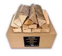 PINI Bois de chauffage prêt au four 30 kg env. 30 à 33 cm pour cheminée, barbecue, brasero à pizza, fumoir