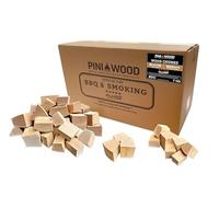 PINI, Bûches de bois de hêtre, sans écorce, 7 kg, bois de fumage pour barbecue, fumoir, four à pizza