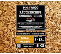 PINI Copeaux de fumage en aulne sans écorce - 5 kg - 6-12 mm