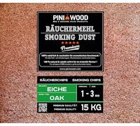 PINI Copeaux de fumage en chêne 1-3 mm 15 kg