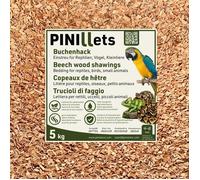 PINI Copeaux de Hêtre 5 kg/20 L - Substrat Moyen Hygiénique Peu Poussiéreux Reptiles Oiseaux Petits Animaux Terrariums