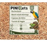 PINI Copeaux de Hêtre Grossiers 20 L / 5 kg - Litière Naturelle sans Poussière pour Reptiles, Oiseaux, Petits Animaux, Terrarium, Volière et Poulailler - Haute Absorption