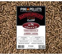 PINI Grillpellets № 8 cerise 10 kg BBQ pellets de bois dur pour griller fumer smoken