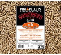 PINI Pellets de Bois Dur №6 BBQ Herbes + épices 1,5 kg Grill Pellets pour Griller, Faire Fumer, également pour Les Fours à Pizza à granules