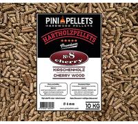 PINI Pellets N° 8 Cerise 10 kg - Pellets de bois dur pour barbecue, fumer et griller