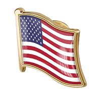 PiniceCore 1pc Drapeau Américain Pin Badge en Métal Épinglette Broche USA Etats-Unis D'drapeau Épinglette Nouveauté Accessoires
