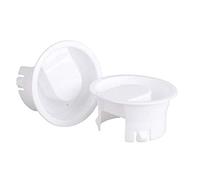 PiniceCore 2pcs Verre Blanc Chaud d'eau Froide Carafe Couvercle Couverture de qualité Alimentaire en Plastique étanche Couvercles Bouchons pour Verre Bistro Pitcher Blanc